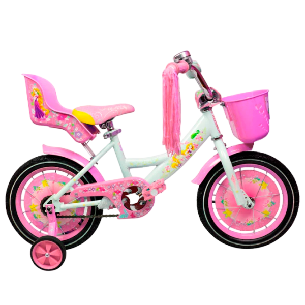 Bicicletă Crosser Girl-S 18" Pink White Oțel / Pentru copii photo 5