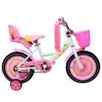 Bicicletă Crosser Girl-S 18" Pink White Oțel / Pentru copii
