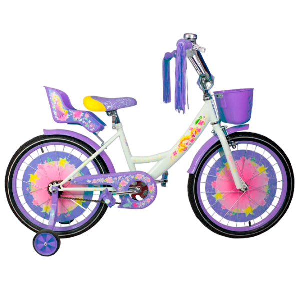 Bicicletă Crosser Girl-S 20" Violet White Oțel / Pentru copii photo 5