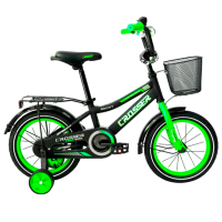 Bicicletă Crosser C13 14" Green Black Oțel / Pentru copii