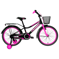 Bicicletă Crosser C13 20" Pink Black Oțel / Pentru copii