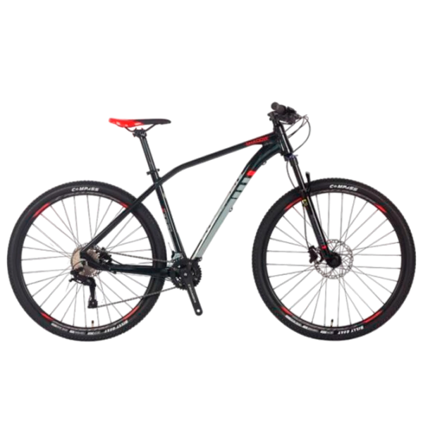 Bicicletă Crosser Shadow Original 29" 19" Black Red Aluminiu / Pentru adulți photo 6