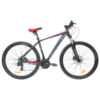 Bicicletă Crosser Leon 29" 19" Black Red Aluminiu / Pentru adulți