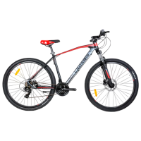 Bicicletă Crosser T02 29" 19" Black Red Aluminiu / Pentru adulți