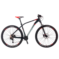 Bicicletă Crosser Lava 29" 18" Black Red Aluminiu / Pentru adulți