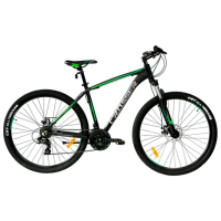 Bicicletă Crosser INSPIRON 29" 22 Green Black Aluminiu / Pentru adulți