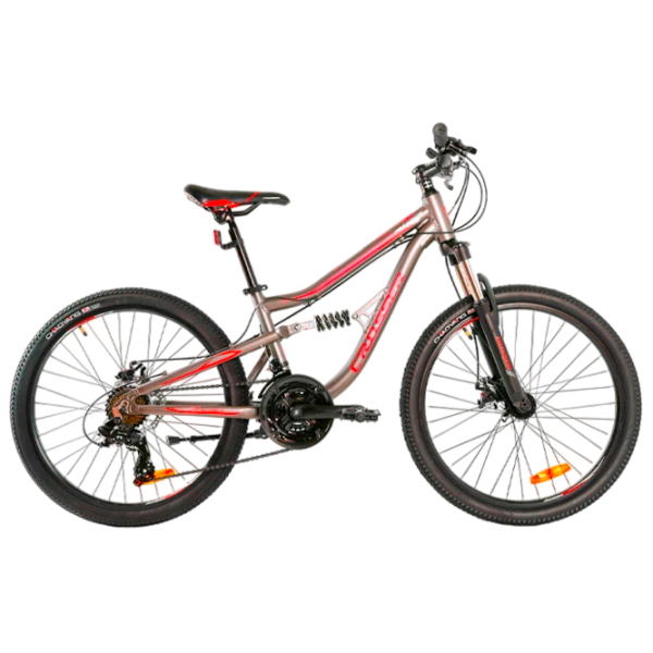 Bicicletă Crosser Legion 26" 14" (26-031-21-14) Red Aluminiu / Pentru adulți photo 5