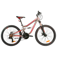 Bicicletă Crosser Legion 26" 14" (26-031-21-14) Red Aluminiu / Pentru adulți