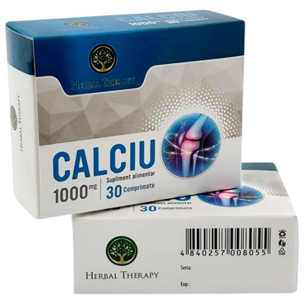 Vitamine și minerale Herbal Therapy Calciu 4840257008055 30  photo 1