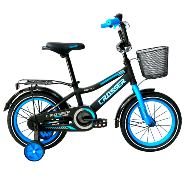 Bicicletă Crosser C13 14" Blue Black Oțel / Pentru copii photo 1