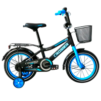 Bicicletă Crosser C13 14" Blue Black Oțel / Pentru copii