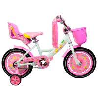Bicicletă Crosser Girl-S 16" Pink White Oțel / Pentru copii