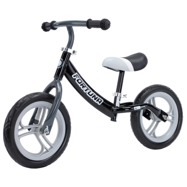 Bicicletă fără pedale Lorelli FORTUNA 12" Gray Black Metal / Pentru copii photo 1