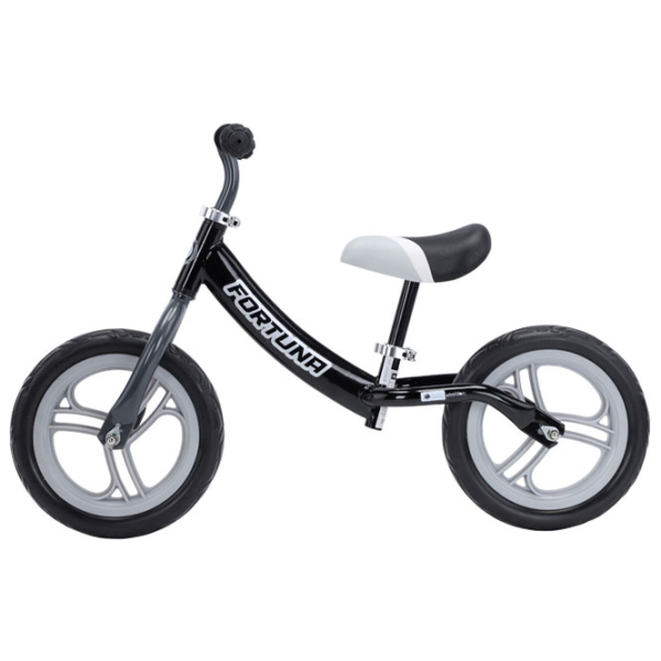 Bicicletă fără pedale Lorelli FORTUNA 12" Gray Black Metal / Pentru copii photo 2