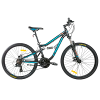Bicicletă Crosser Legion 24" 14" Blue Black Aluminiu / Pentru adulți