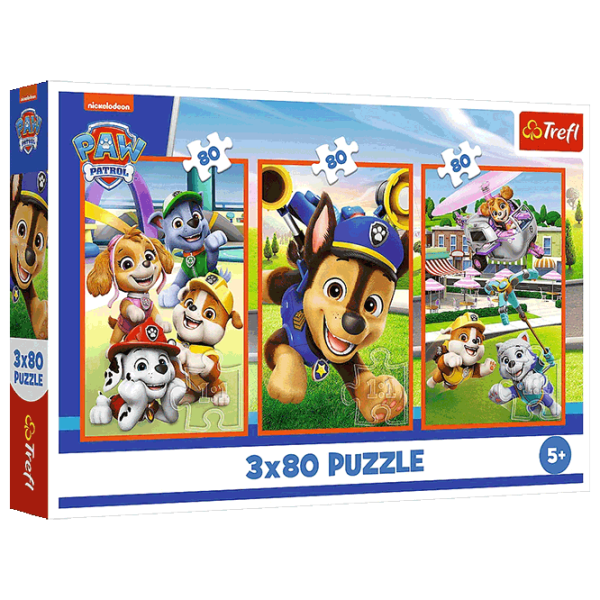 Puzzle Trefl A dog's gang (34886) Количество деталей: 240, Рекомендуемый возраст: 5+ photo 1