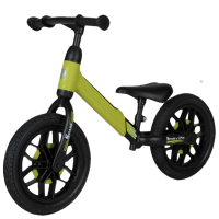 Bicicletă fără pedale Qplay Spark 12" Green Black Oțel / Pentru copii