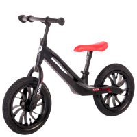 Bicicletă fără pedale Qplay Racer 12" Black Orange Aluminiu / Pentru copii
