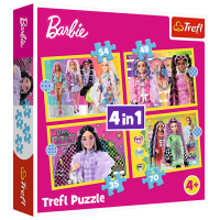 Puzzle Trefl Happy world of Barbie (34626) Numărul de piese: 207, Vârsta recomandată: 4+
