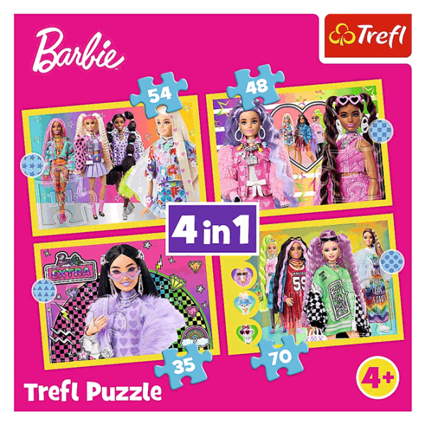 Puzzle Trefl Happy world of Barbie (34626) Numărul de piese: 207, Vârsta recomandată: 4+ photo 6