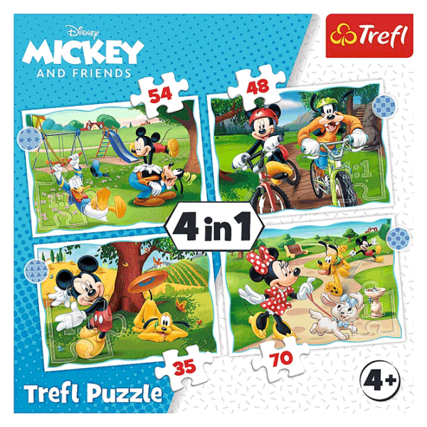 Puzzle Trefl Mickey Mouse nice day (34604) Количество деталей: 207, Рекомендуемый возраст: 4+ photo 2