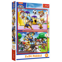 Puzzle Trefl Doggy day of fun (34434) Количество деталей: 48, Рекомендуемый возраст: 5+