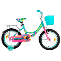 Bicicletă Krakken Molly 20" 14" Blue Pink Metal / Pentru copii