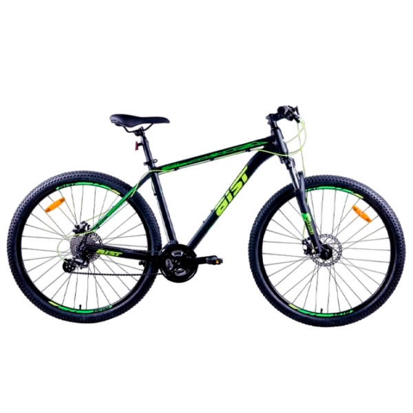 Bicicletă Aist Rocky 29" 21.5" Black Green Aluminiu / Pentru adulți photo 4