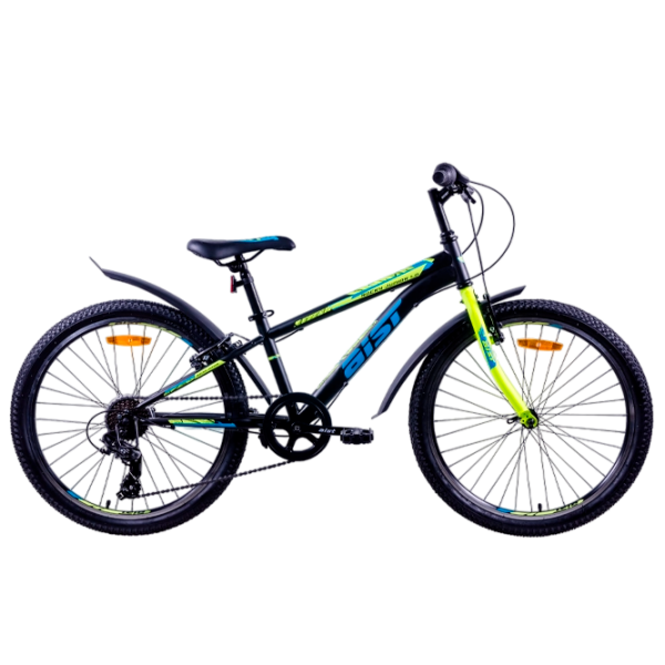 Bicicletă Aist Rocky Junior 24" 24" Black Green Oțel / Pentru adulți photo 5