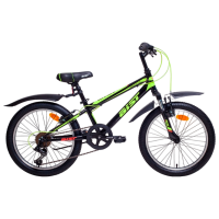 Bicicletă Aist Pirate 20" 20" Black Green Oțel / Pentru copii
