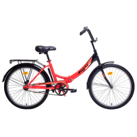 Bicicletă Aist Smart 24" 24" Red Black Oțel / Pentru adulți
