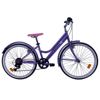 Bicicletă Andrei Tchmil Ivy 24" 24" Violet White Oțel / Pentru adulți