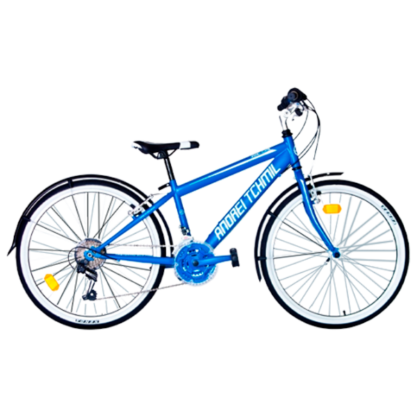 Bicicletă Andrei Tchmil Elf 24" 17" Aqua White Oțel / Pentru copii photo 5