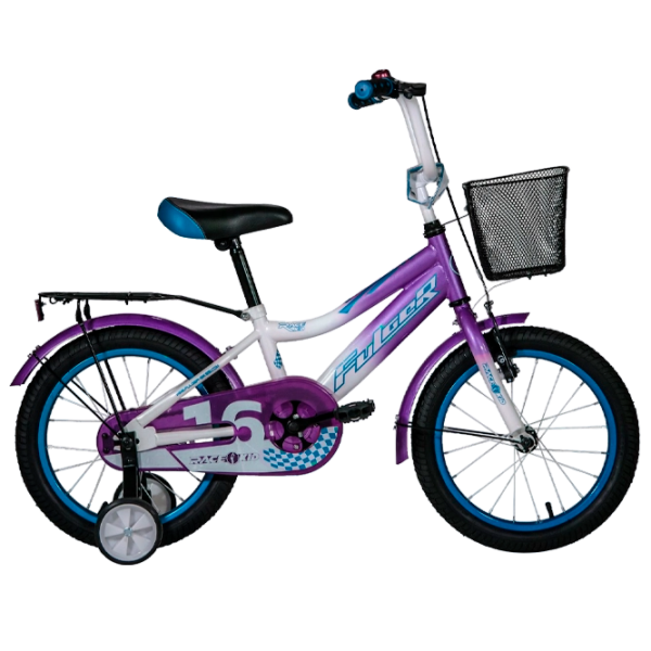 Bicicletă Fulger Rase Kid 16" Pink White Oțel / Pentru copii photo 3