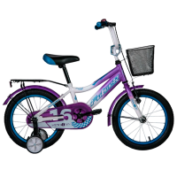 Bicicletă Fulger Rase Kid 16" Pink White Oțel / Pentru copii