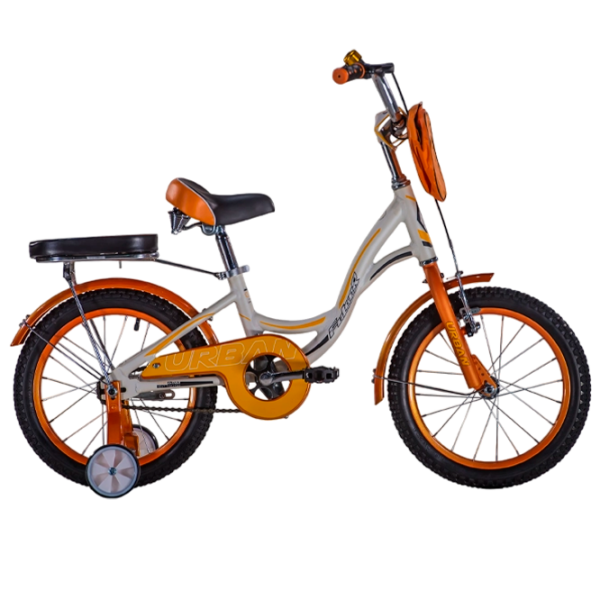 Bicicletă Fulger Urban 16" White Yellow Oțel / Pentru copii photo 5