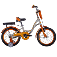 Bicicletă Fulger Urban 16" White Yellow Oțel / Pentru copii