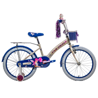 Bicicletă Fulger Fairy 20" 9.5" Blue White Oțel / Pentru copii