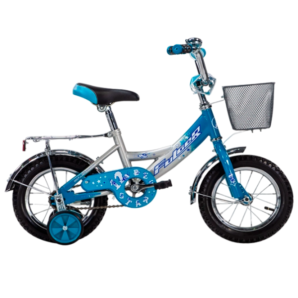 Bicicletă Fulger Bee Star 12" 10" Blue Silver Oțel / Pentru copii photo 1