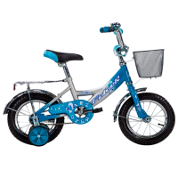 Bicicletă Fulger Bee Star 12" 10" Blue Silver Oțel / Pentru copii