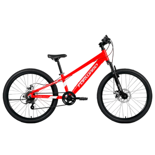Bicicletă Forward Rise 24" 11" Red White Aluminiu / Pentru copii photo 5
