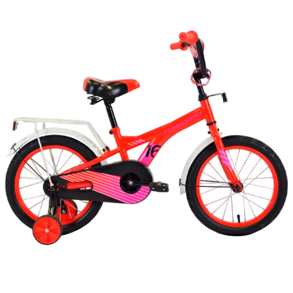 Bicicletă Forward Crocky 16" 14" Red Pink Oțel / Pentru copii photo 5