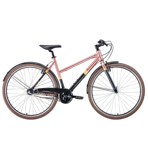Bicicletă Forward Corsica 28" 20" Black Pink Aluminiu / Pentru adulți photo 5