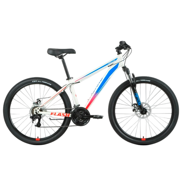 Bicicletă Forward Phaser Flash 26" 17" White Blue Oțel / Pentru adulți photo 5