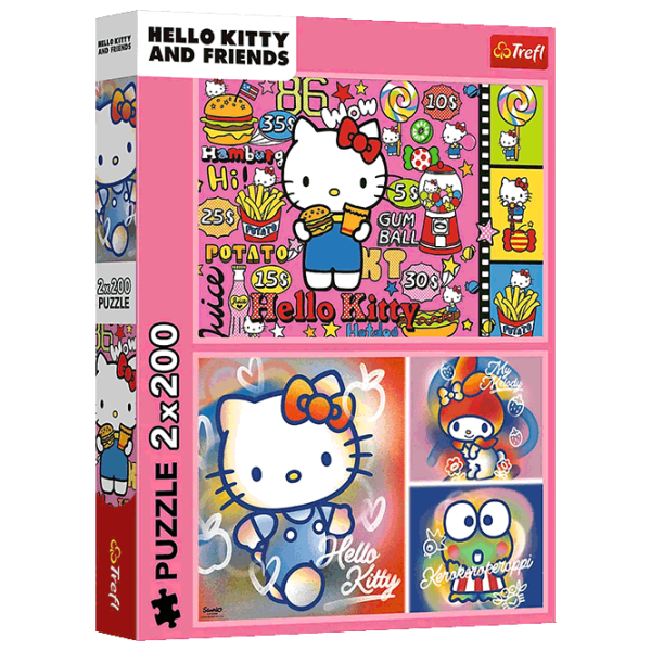 Puzzle Trefl Hello Kitty and friends (13336) Numărul de piese: 400, Vârsta recomandată: 7+ photo 1
