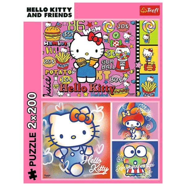 Puzzle Trefl Hello Kitty and friends (13336) Numărul de piese: 400, Vârsta recomandată: 7+ photo 4
