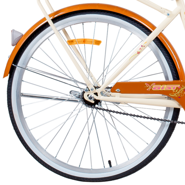 Bicicletă Aist Avenue 26" 17" Beige Orange Oțel / Pentru adulți photo 3