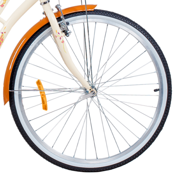 Bicicletă Aist Avenue 26" 17" Beige Orange Oțel / Pentru adulți photo 6