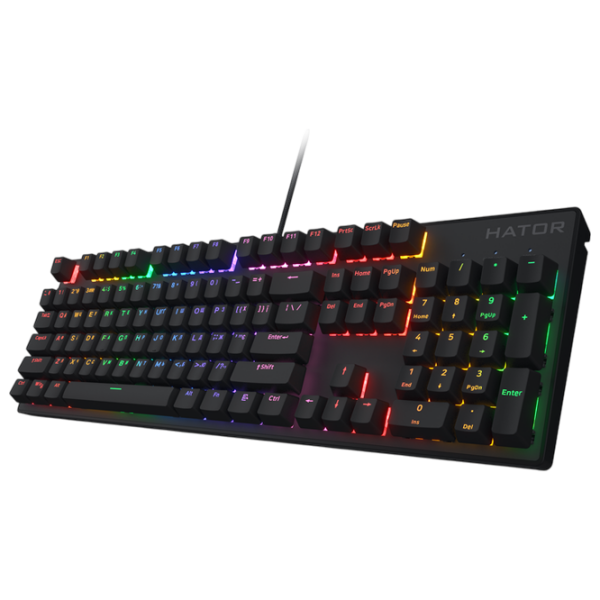 Tastatură Hator Icefall Black Gaming, Cu fir photo 4
