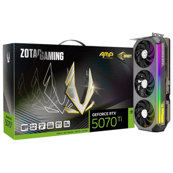 Placă video Zotac GeForce RTX 5070 Ti AMP Extreme INFINITY 16 GB PCI Express x16 5.0 photo 6